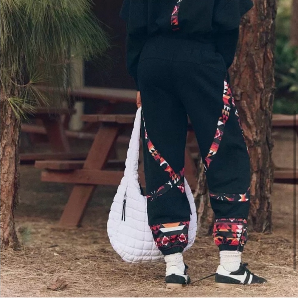 FP Movement Joggers with Multicolor Geometric Trim